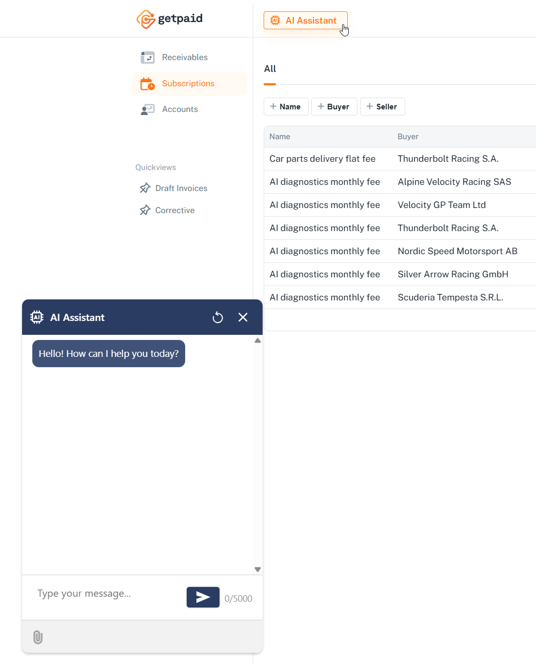 getpaid AI assistant