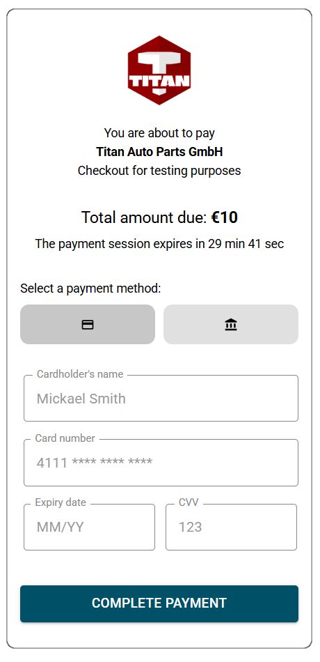 Getpaid hosted checkout